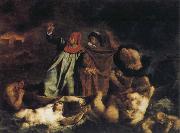Eugene Delacroix The Bark of Dante oil on canvas